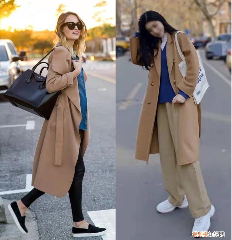 驼色大衣搭配图片