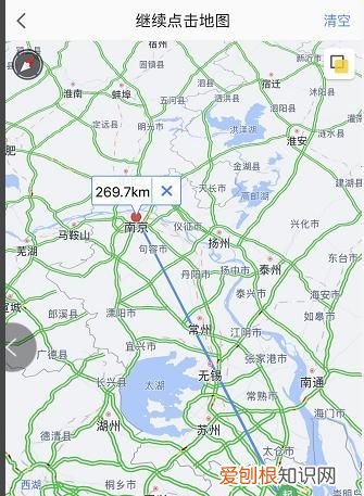 手机高德地图如何测两地直线距离