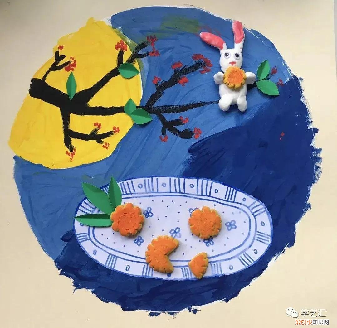 中秋节画画作品 简单