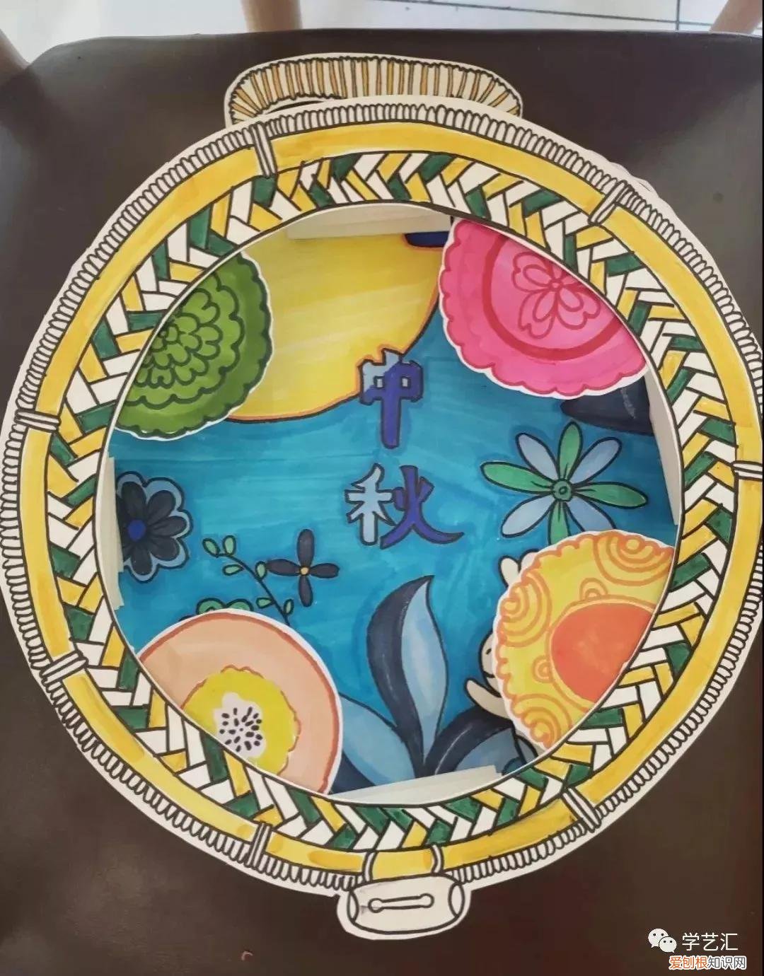 中秋节画画作品 简单