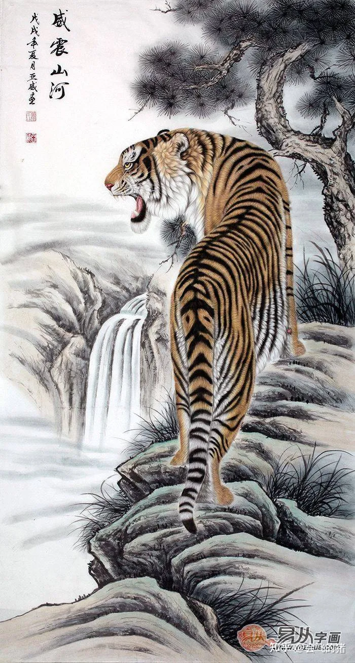 动物画作品大全图片简笔画，动物图力作 肖亚威老师动物国画 韵味别致典雅