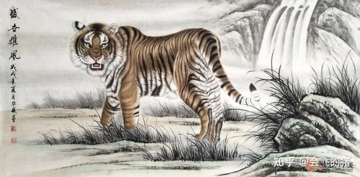 动物画作品大全图片简笔画，动物图力作 肖亚威老师动物国画 韵味别致典雅