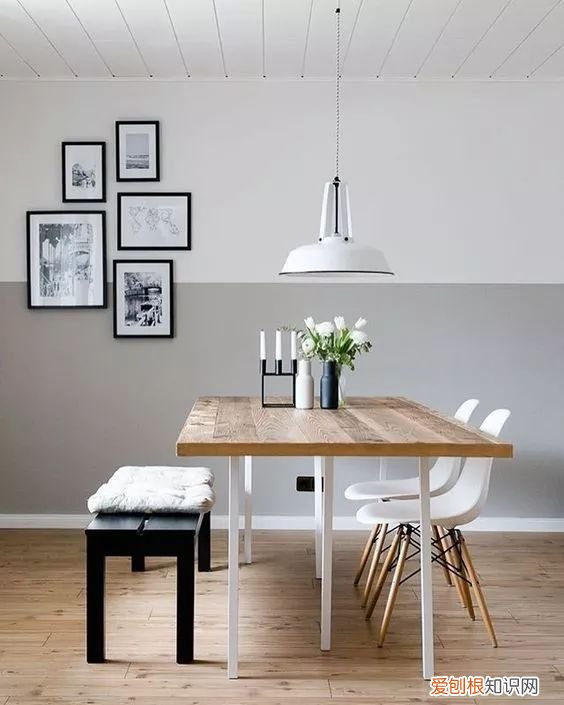 墙面刷成双拼两色,分分钟提升整体格调!,两色拼色墙