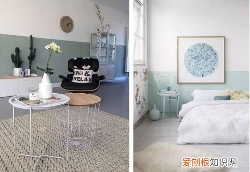 墙面刷成双拼两色,分分钟提升整体格调!,两色拼色墙