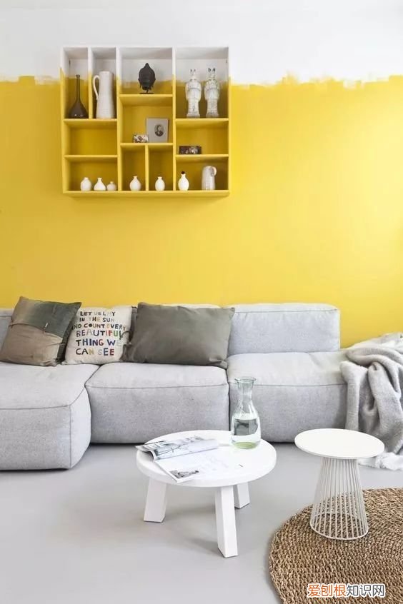 墙面刷成双拼两色,分分钟提升整体格调!,两色拼色墙