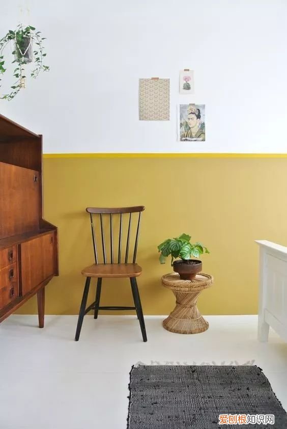 墙面刷成双拼两色,分分钟提升整体格调!,两色拼色墙