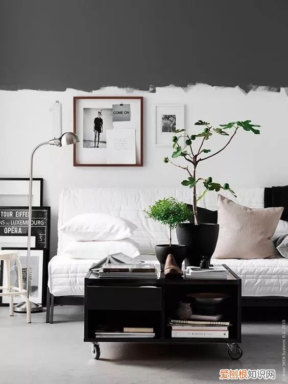 墙面刷成双拼两色,分分钟提升整体格调!,两色拼色墙