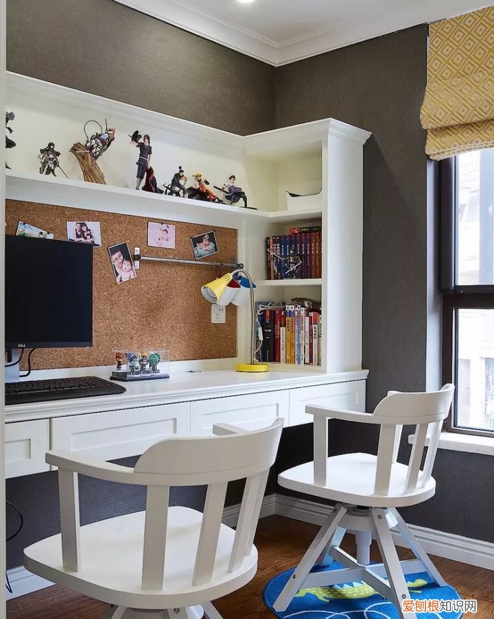 小户型书桌柜这样设计，美观不占空间！，书桌和柜的整体设计