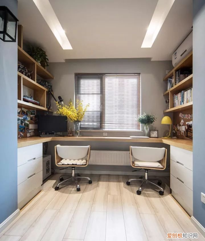 小户型书桌柜这样设计，美观不占空间！，书桌和柜的整体设计