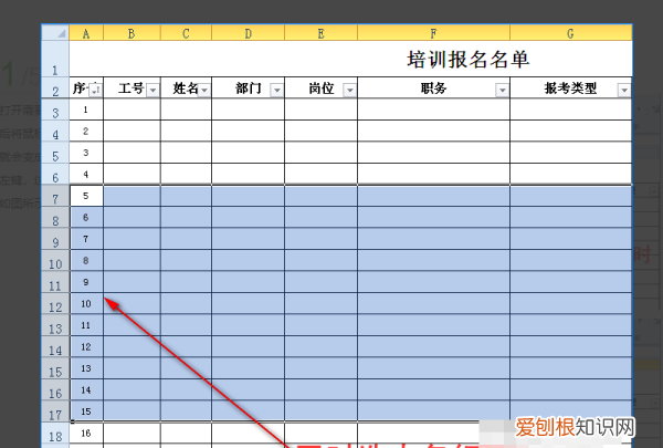 Excel怎么样批量插入行或列