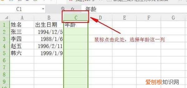 Excel咋滴才可以算年龄，excel表格怎么计算年龄