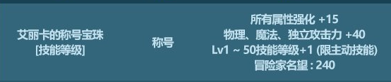 dnf称号上的宝珠 DNF艾丽卡的称号宝珠属性