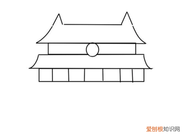 画北京天门怎么画，小学生画天安城门