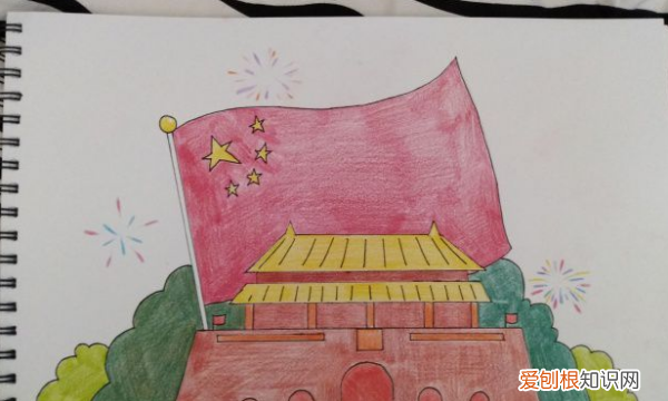 画北京天门怎么画，小学生画天安城门