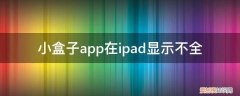 ipad桌面不显示app 小盒子app在ipad显示不全