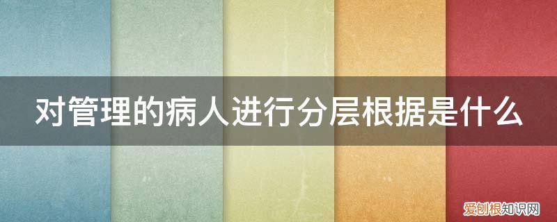 病人的分级管理 对管理的病人进行分层根据是什么