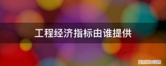 工程经济指标由谁提供资料 工程经济指标由谁提供