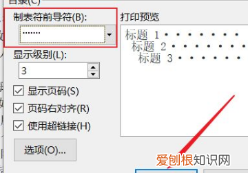 Word目录虚线要咋输入，目录中的虚线怎么打出来的啊