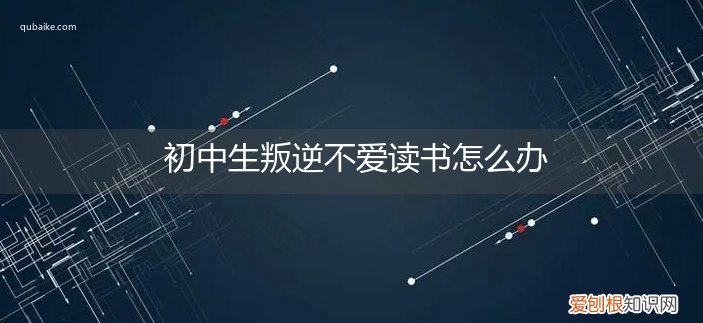 初中生叛逆不爱读书怎么办呀 初中生叛逆不爱读书怎么办