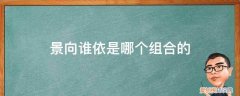 景向谁依介绍 景向谁依是哪个组合的
