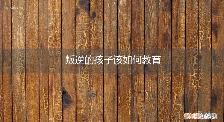 孩子叛逆应该怎么教育 叛逆的孩子该如何教育
