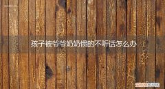奶奶不听话了咋办 孩子被爷爷奶奶惯的不听话怎么办