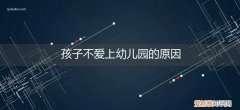 宝宝为什么不爱上幼儿园 孩子不爱上幼儿园的原因