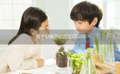 小孩犯错不让他吃饭惩罚好吗? 孩子犯错不让吃饭可以吗