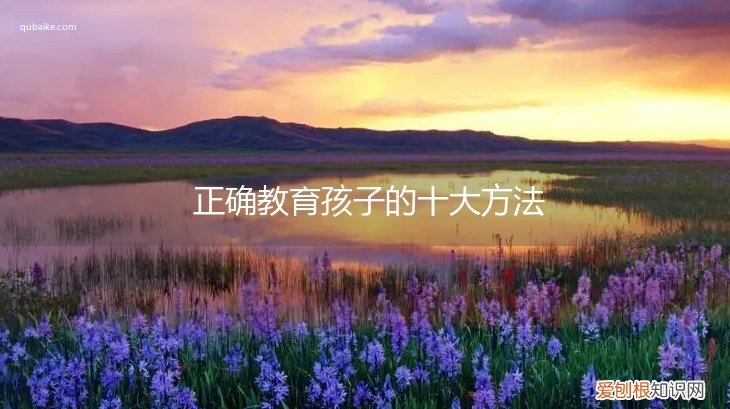 怎样教育孩子是正确的方法 正确教育孩子的十大方法
