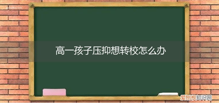 高三学生想转校怎么办 高一孩子压抑想转校怎么办