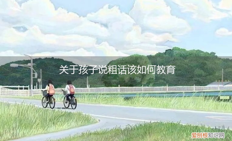 关于孩子说粗话该如何教育他 关于孩子说粗话该如何教育
