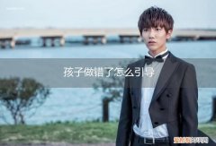 家长做错了孩子怎么办 孩子做错了怎么引导