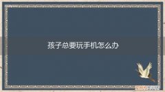 孩子总玩手机怎么办?PPT 孩子总要玩手机怎么办