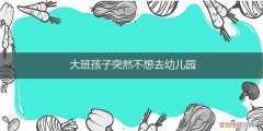 上大班了不爱去幼儿园 大班孩子突然不想去幼儿园