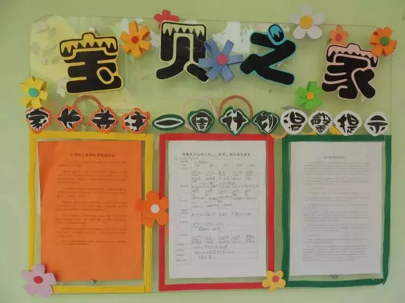 幼儿园家园栏图片大全，简单、实用、颜值高的幼儿园家园栏，值得收藏