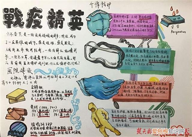 关于抗疫的手抄报高中，抗疫中的化学！高中生手抄报惊艳150名听课老师