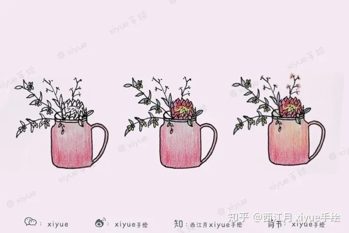一盆植物的简笔画，今天来画一画你家的盆栽绿植们～ 【简笔画公开课No.3】