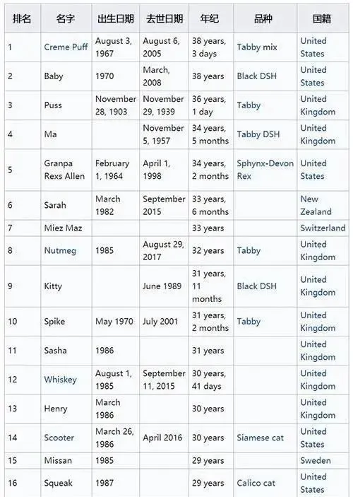 猫咪寿命和人的寿命表,【宠物知识科普篇】猫咪长寿秘诀是什么?看完就能get!