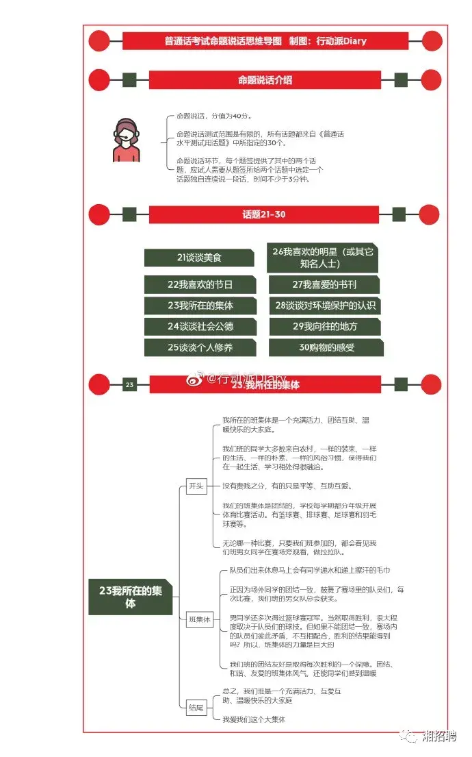 普通话考试最后一题怎么说才得高分？