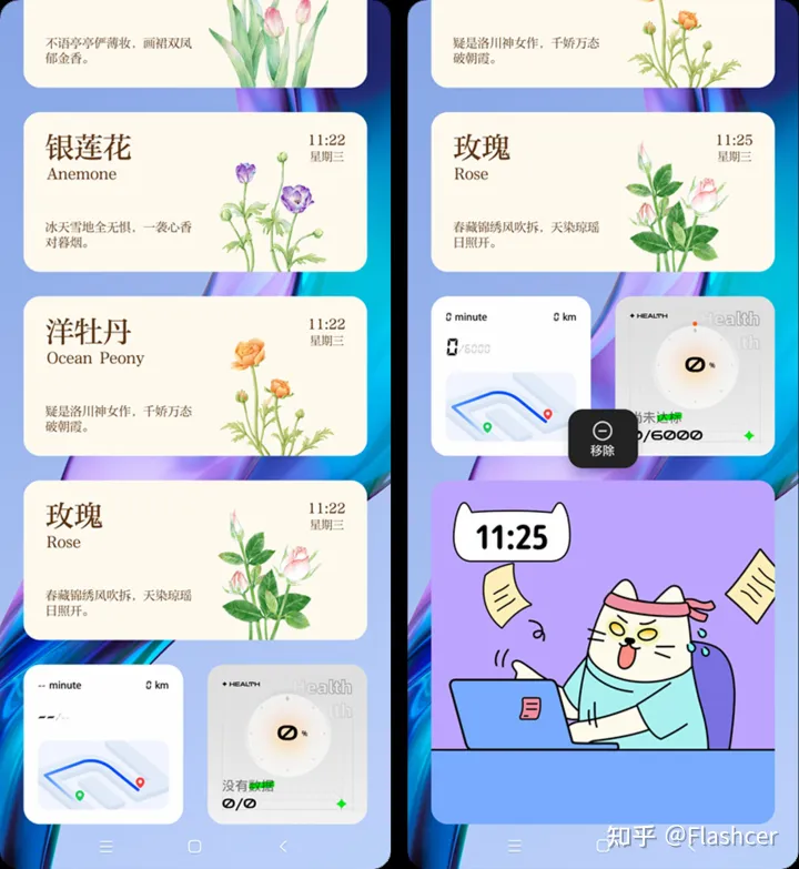 小米手机应用显示网络异常，MIUI 13小部件新增【花期】，5款样式随意添加桌面，你喜欢哪一种？