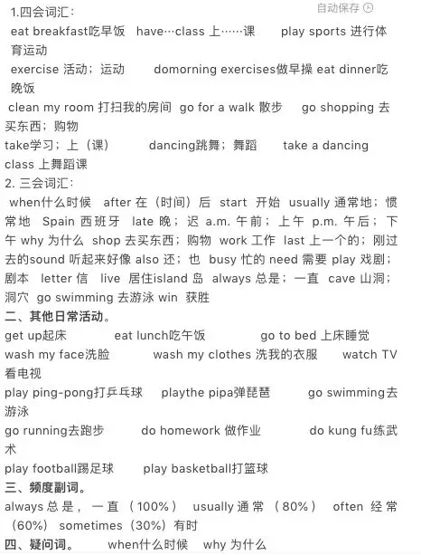 人教版PEP小学英语六年级下册，人教版小学PEP英语五年级下册知识点归纳