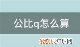 公比q的公式是什么,数学中的公比是什么意思