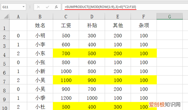 长竖列隔行求和的正确方法 不规律隔行求和的方法和技巧