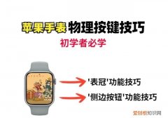 苹果手表的按键使用方法