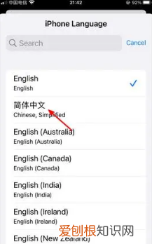 苹果手机语言怎么切换中文