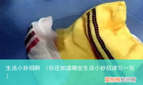 你还知道哪些生活小妙招请写一写 生活小妙招啊