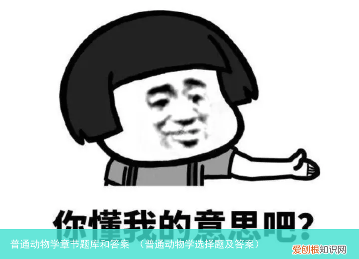普通动物学选择题及答案 普通动物学章节题库和答案