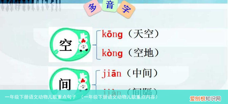 一年级下册语文动物儿歌重点内容 一年级下册语文动物儿歌重点句子