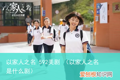 以家人之名是什么剧 以家人之名 592美剧