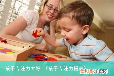 孩子专注力提高 孩子专注力太好